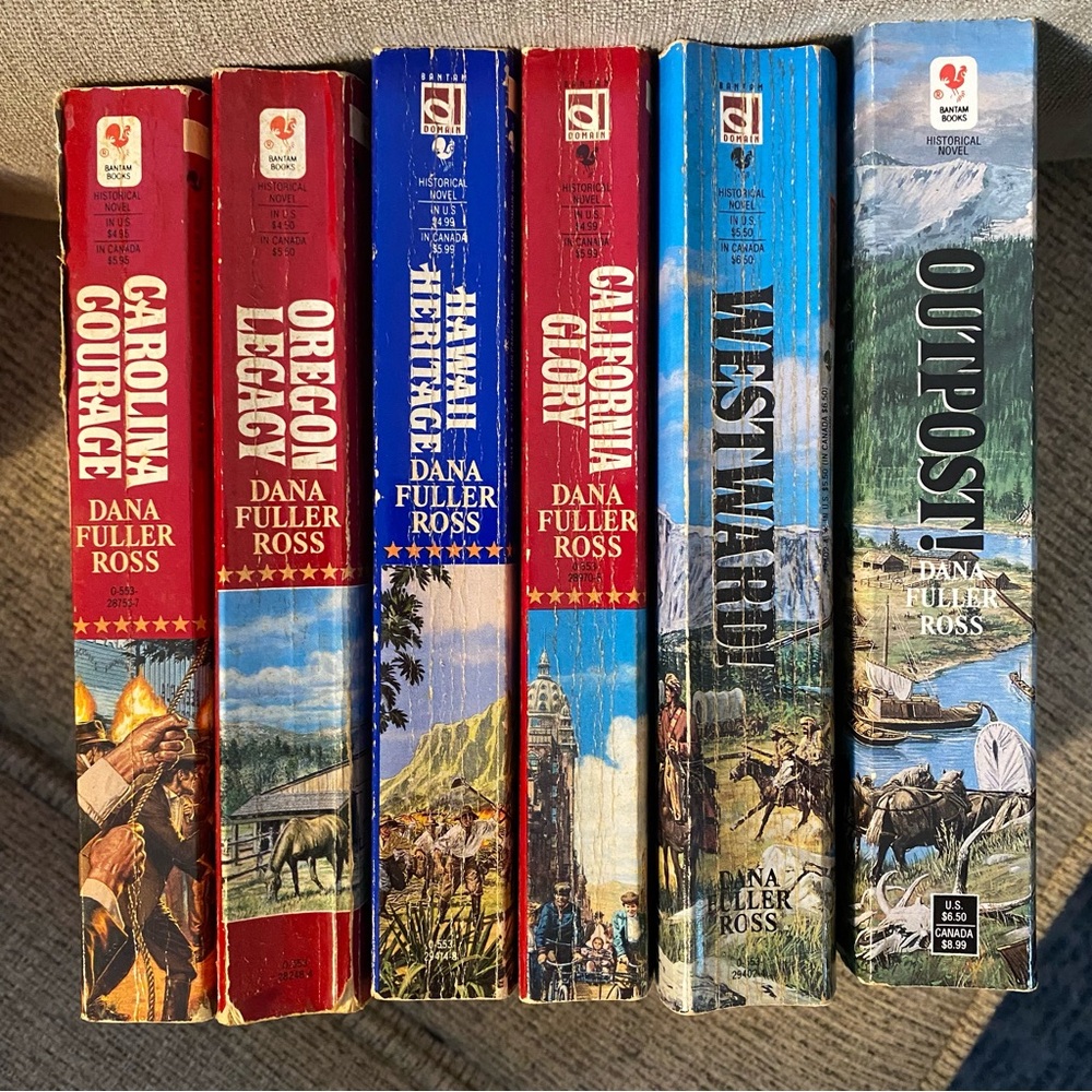 Lot Of 6 The Holts The Frontier Series Dana Fuller Ross Paperback Books Western